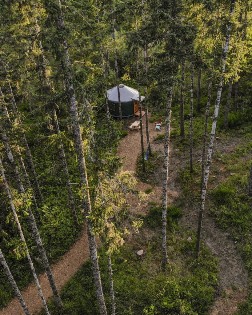 Duck Yurt From Above