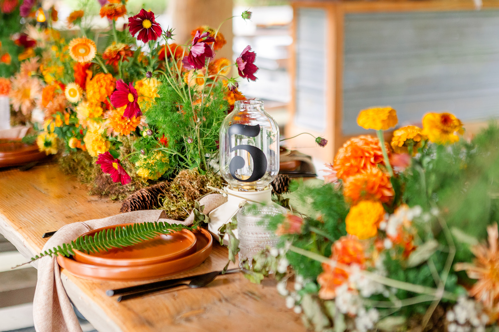 Wedding decor at Vernonia Springs