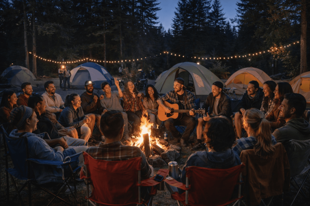Retreat Campfire at Vernonia Springs
